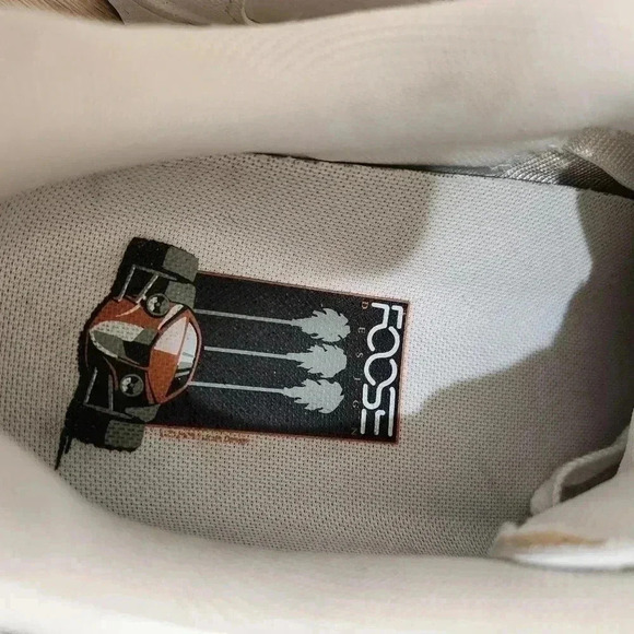 Vintage Oakley White X Chip Foose Design Three Palms Leather Sneakers, Men's 12 - Picture 9 of 9